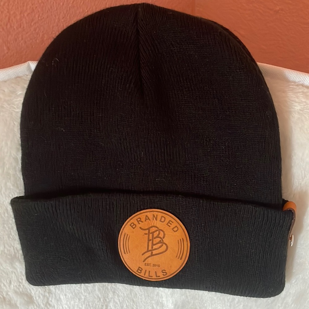Branded bills black beanie